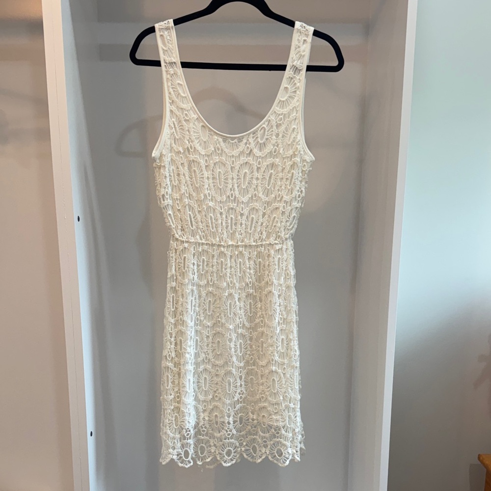 LC Lauren Conrad Lace Mini Dress - Cream